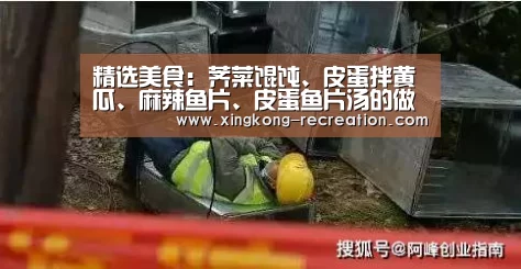 精选美食:荠菜馄饨、皮蛋拌黄瓜、麻辣鱼片、皮蛋鱼片汤的做法“星空娱乐”(图3) 星空娱乐